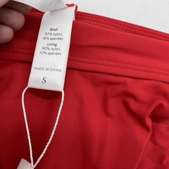 Andie Swim The Banded Cheeky Bikini Bottom Red NWT - Picture 4 of 4